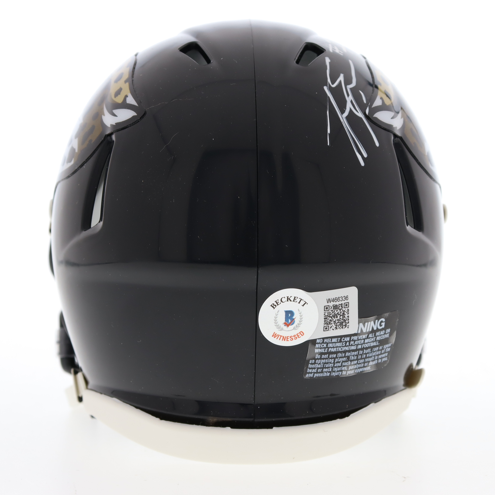 Travis Etienne Signed Jaguars Speed Mini Helmet (Beckett) at PristineAuction.com Travis Etienne Signed Jaguars Speed Mini Helmet (Beckett) at PristineAuction.com