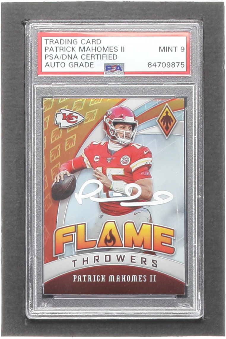 Patrick Mahomes II Signed 2020 Panini Phoenix Flame Throwers #22 (PSA |  Autograph Graded PSA 9) | Pristine Auction