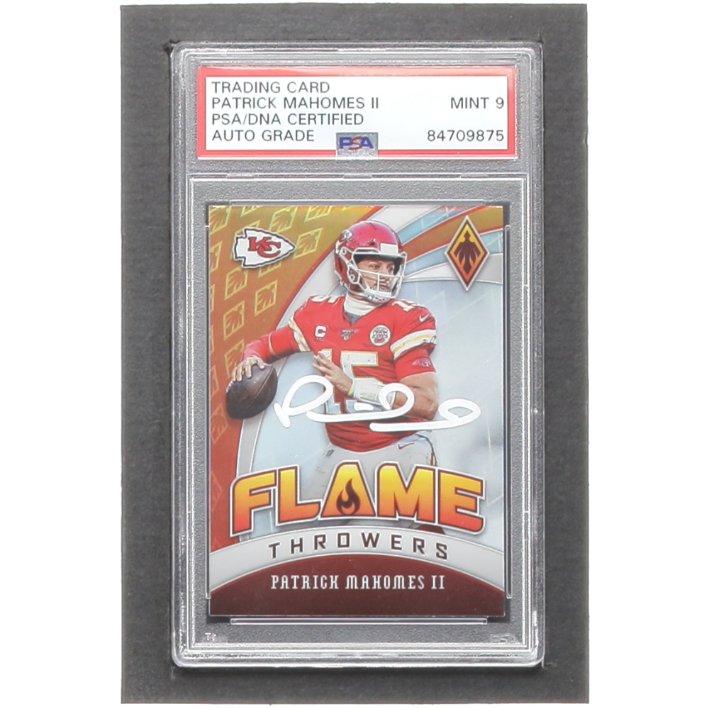 Patrick Mahomes II Signed 2020 Panini Phoenix Flame Throwers #22 (PSA |  Autograph Graded PSA 9) | Pristine Auction