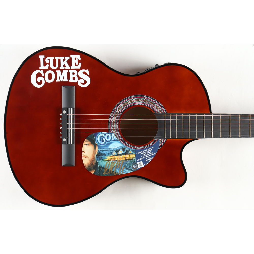 Luke Combs Signed 39" Acoustic Guitar (Beckett) Pristine Auction