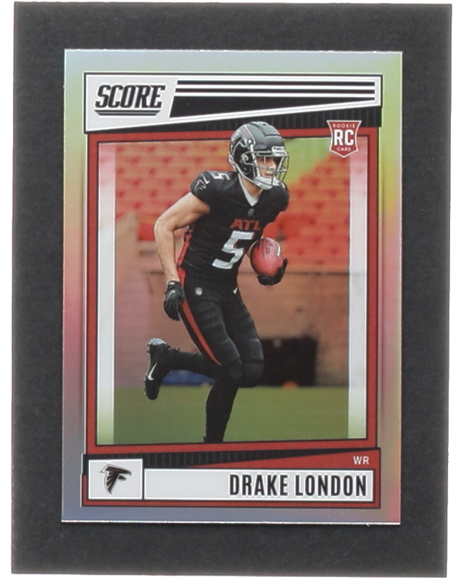 Drake London 2022 Panini Chronicles Score Premium Rookies Silver #SP379 RC at PristineAuction.com Drake London 2022 Panini Chronicles Score Premium Rookies Silver #SP379 RC at PristineAuction.com