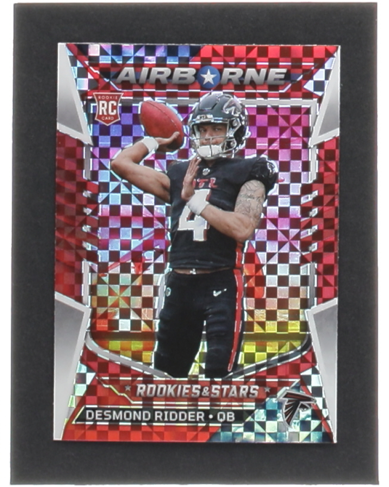 Desmond Ridder 2022 Rookies and Stars Airborne Red Plaid #18 RC ...