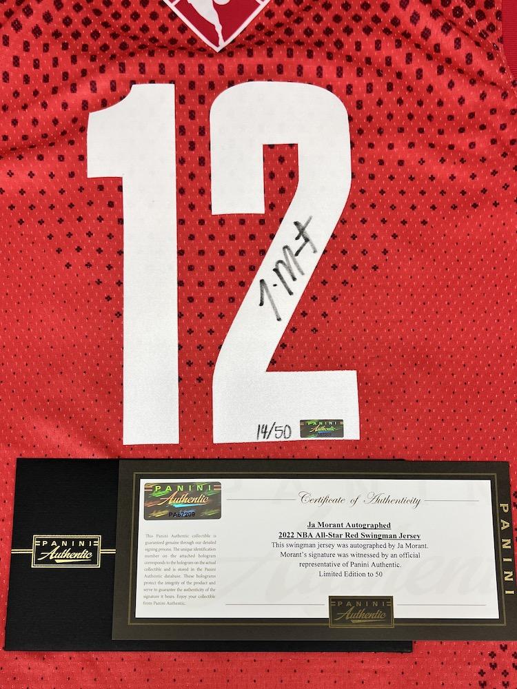 Ja Morant Signed 2022 All-Star Jersey (Panini) at PristineAuction.com Ja Morant Signed 2022 All-Star Jersey (Panini) at PristineAuction.com