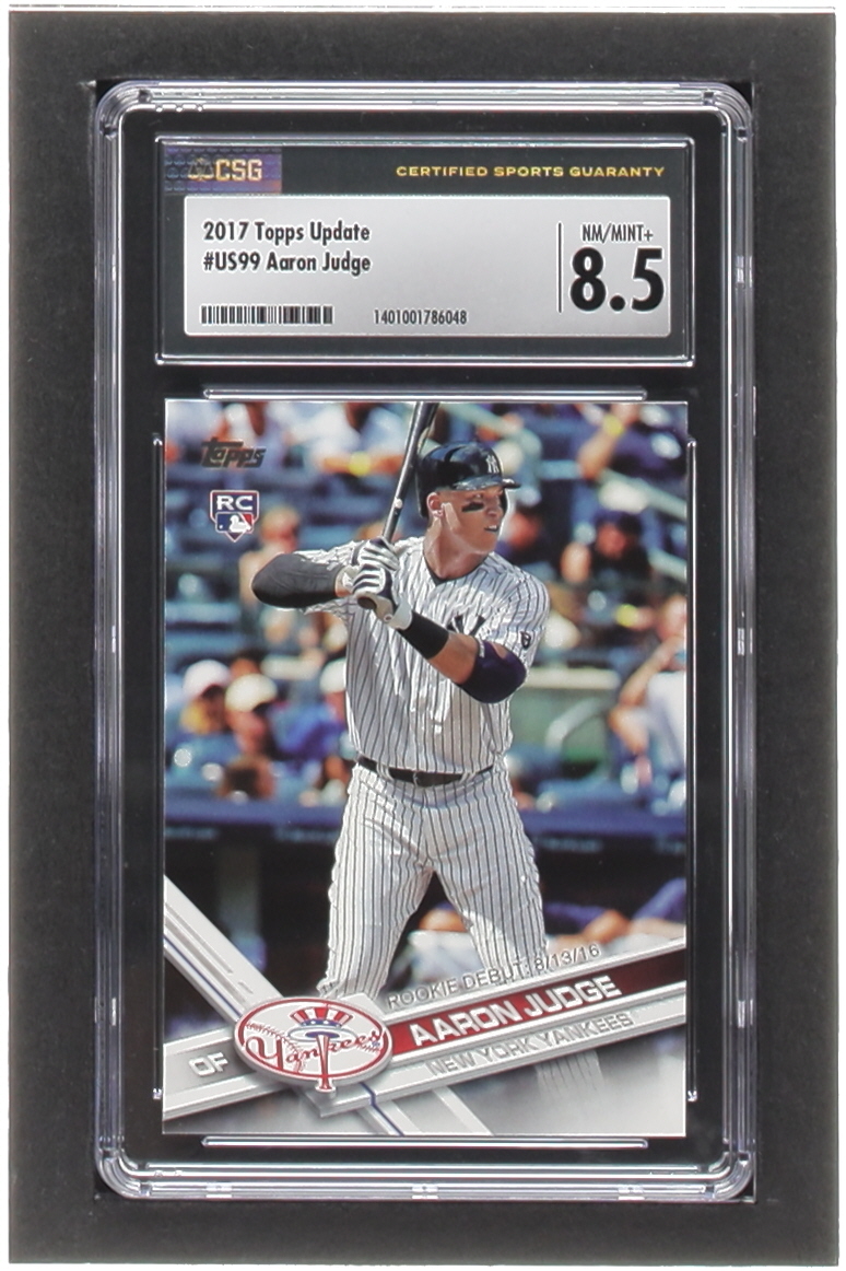 Aaron Judge 2017 Topps Update #US99A RD RC (CSG 8.5) at PristineAuction.com Aaron Judge 2017 Topps Update #US99A RD RC (CSG 8.5) at PristineAuction.com