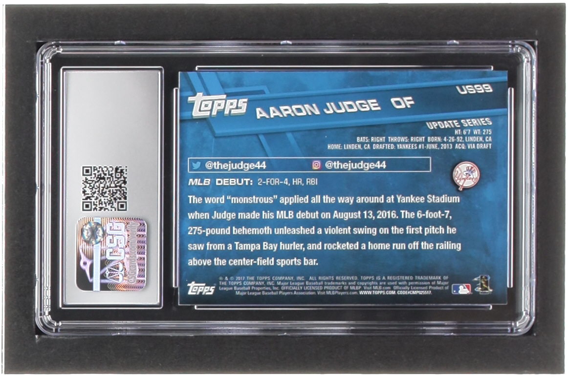 Aaron Judge 2017 Topps Update #US99A RD RC (CSG 8.5) at PristineAuction.com Aaron Judge 2017 Topps Update #US99A RD RC (CSG 8.5) at PristineAuction.com