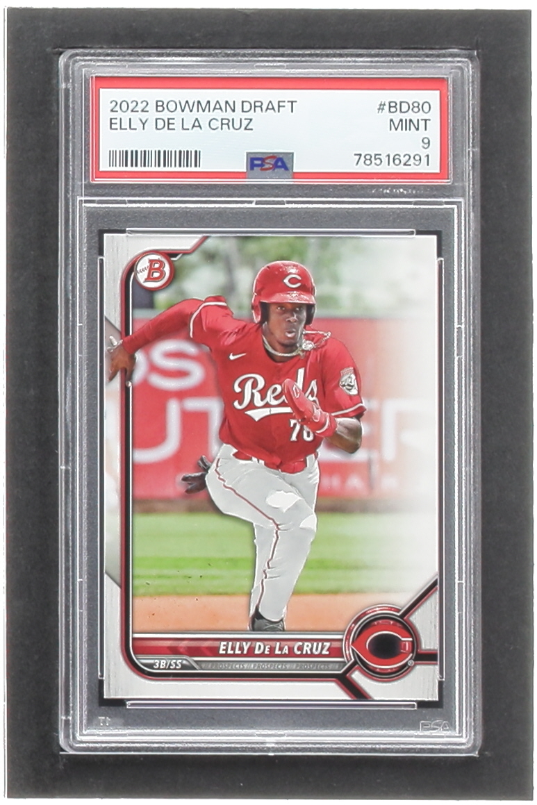Elly De La Cruz 2022 Bowman Draft #BD80 (PSA 9) at PristineAuction.com Elly De La Cruz 2022 Bowman Draft #BD80 (PSA 9) at PristineAuction.com