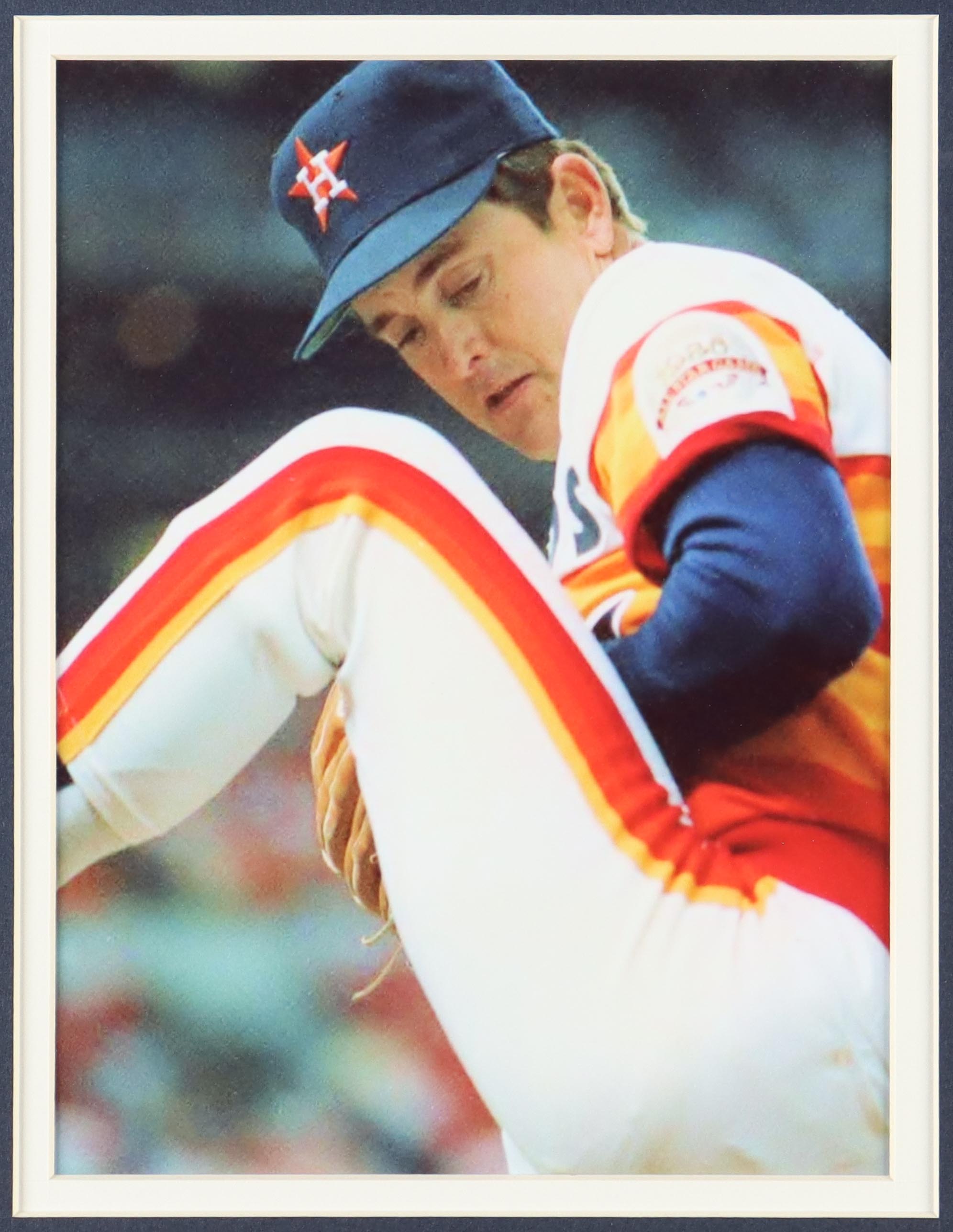 Nolan Ryan Signed Custom Framed Jersey Display With 1999 Hall Of Fame Induction Pin & (2) Metal Logo Embelms Inscribed "324 Wins", "5,714 X's" & "7 No-Hitters" (PSA) at PristineAuction.com Nolan Ryan Signed Custom Framed Jersey Display With 1999 Hall Of Fame Induction Pin & (2) Metal Logo Embelms Inscribed "324 Wins", "5,714 X's" & "7 No-Hitters" (PSA) at PristineAuction.com