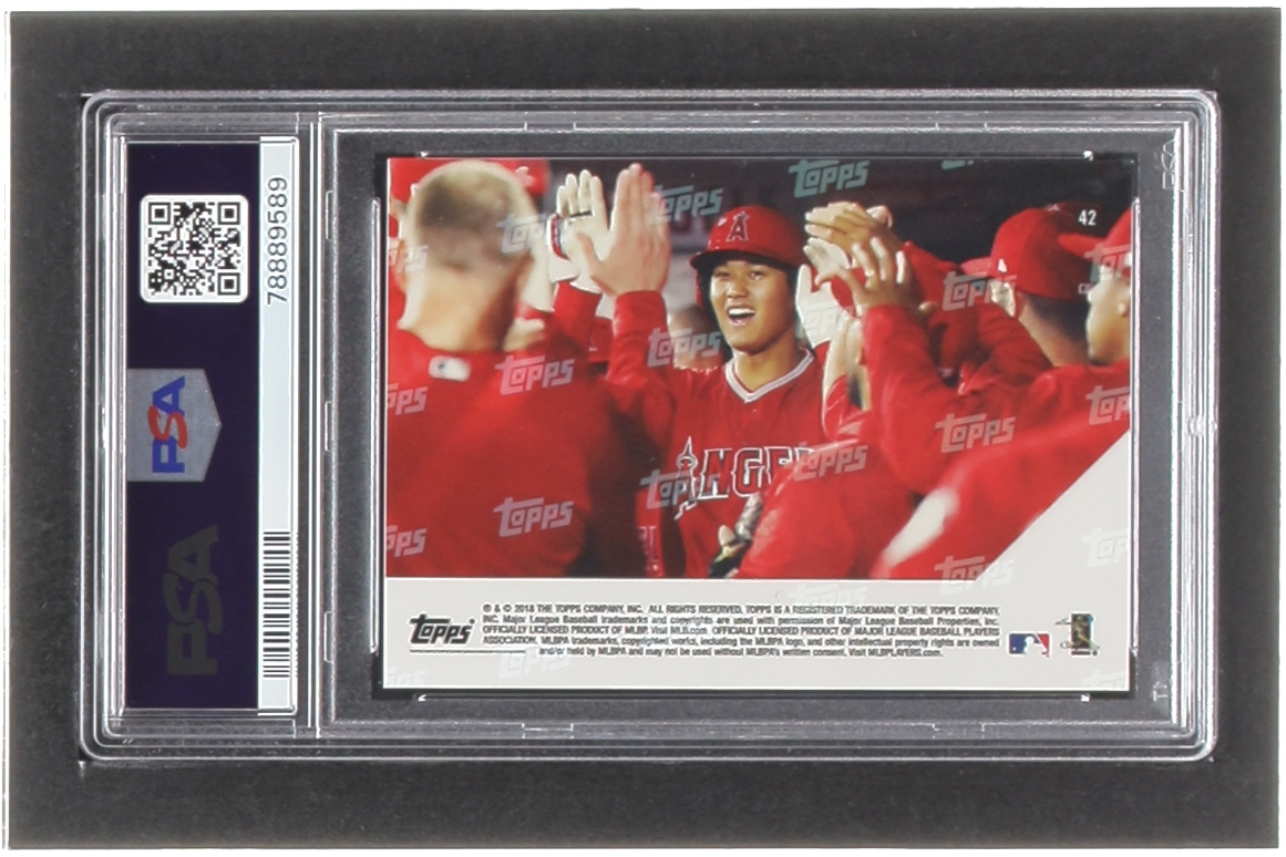Shohei Ohtani 2018 Topps Now #42 RC (PSA 8) at PristineAuction.com Shohei Ohtani 2018 Topps Now #42 RC (PSA 8) at PristineAuction.com