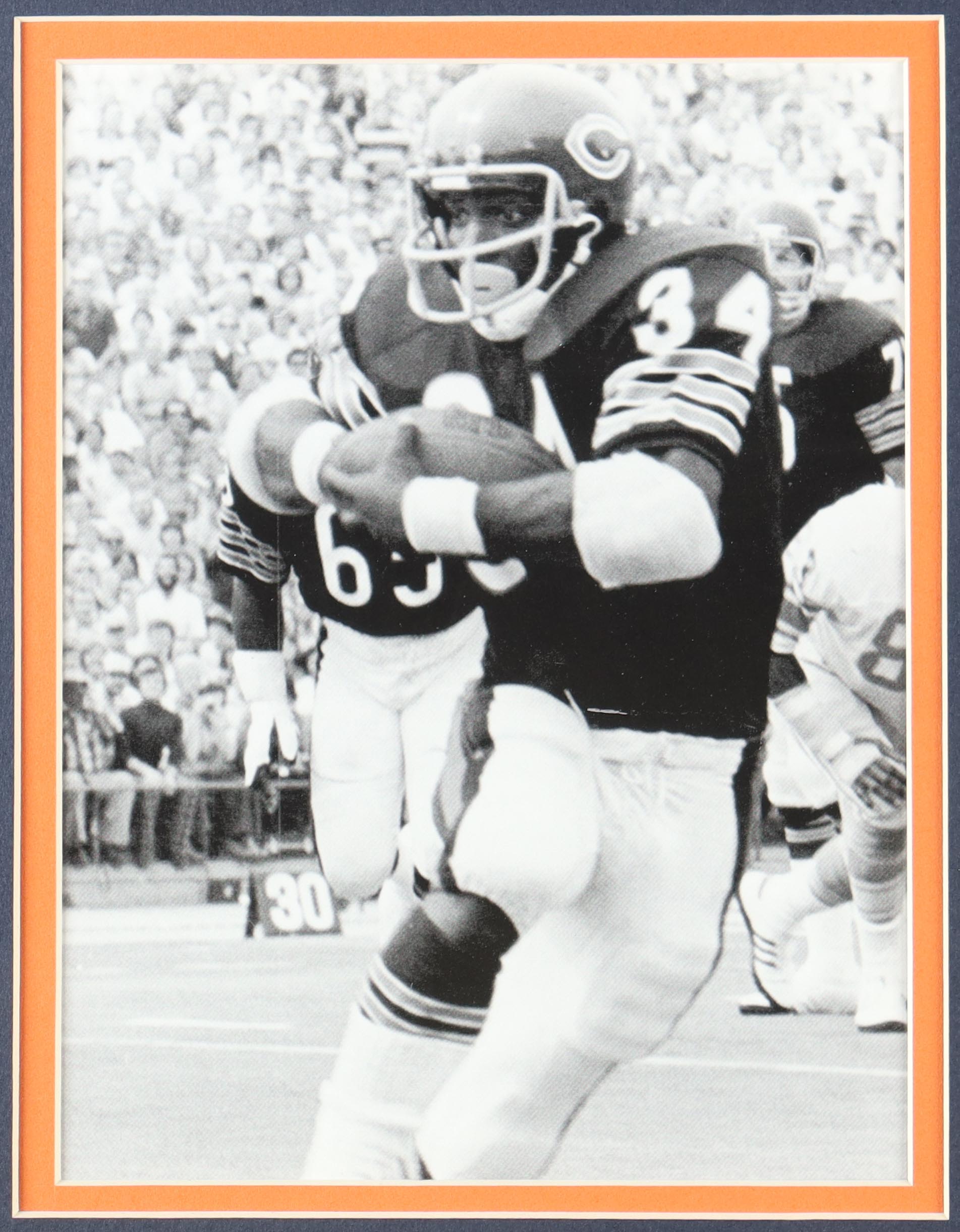 Walter Payton Signed Bears Custom Framed Cut Display with Jersey and Payton "Sweetness" Pin (PSA) at PristineAuction.com Walter Payton Signed Bears Custom Framed Cut Display with Jersey and Payton "Sweetness" Pin (PSA) at PristineAuction.com