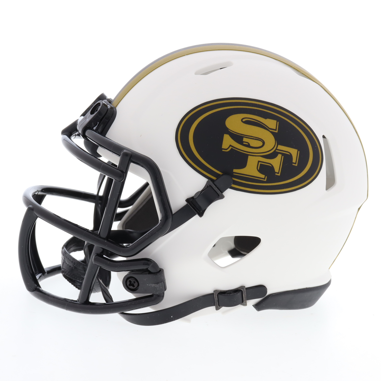 Trey Lance Signed 49ers Lunar Eclipse Alternate Speed Mini Helmet (Beckett) at PristineAuction.com Trey Lance Signed 49ers Lunar Eclipse Alternate Speed Mini Helmet (Beckett) at PristineAuction.com