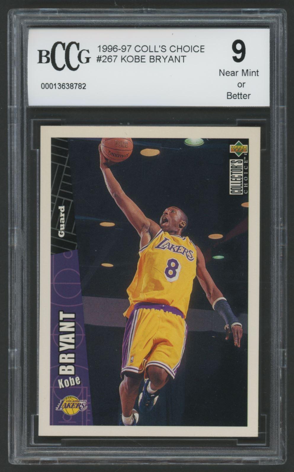 Kobe Bryant 1996-97 Collector's Choice #267 RC (BCCG 9) at PristineAuction.com Kobe Bryant 1996-97 Collector's Choice #267 RC (BCCG 9) at PristineAuction.com