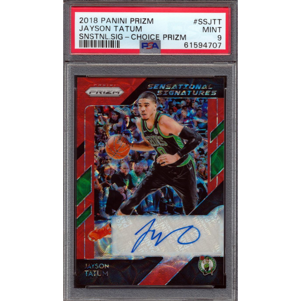 Jayson Tatum 2018-19 Panini Prizm Sensational Signatures Prizms 