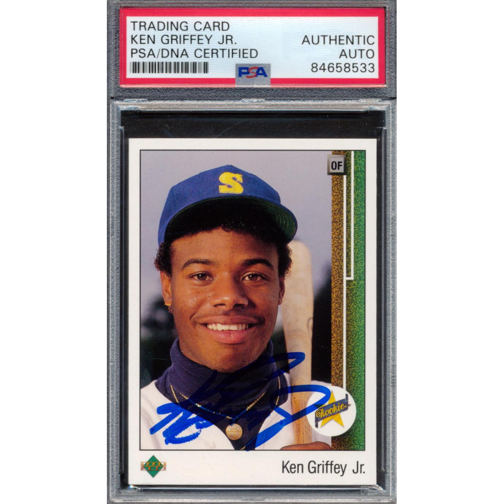 Baseball Card 1989 Upper Deck Ken Griffey Jr. Rookie Card #1 - Graded PSA 7  (Authentic & Slabbed) 10 Value