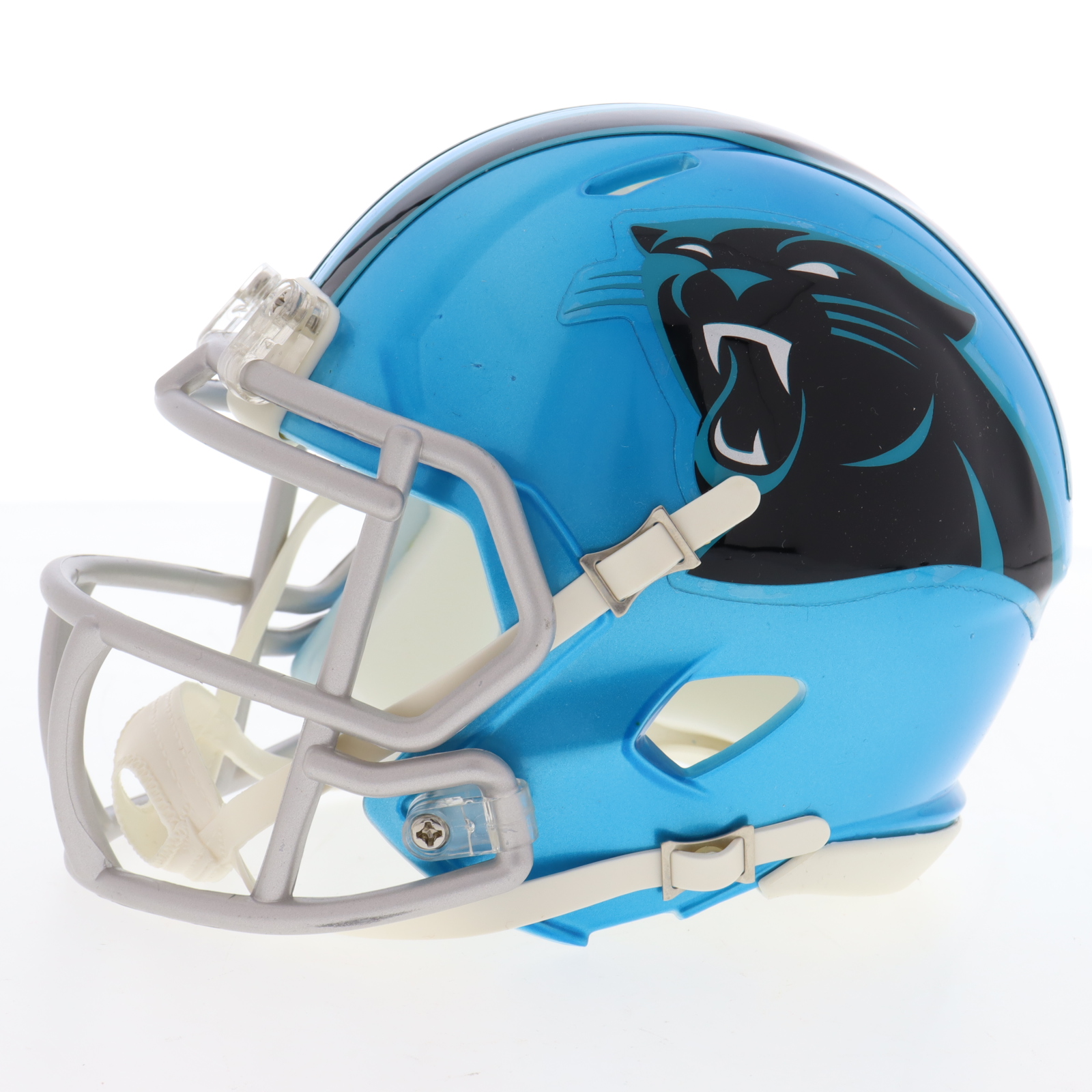 Christian McCaffrey Signed Panthers Flash Alternate Speed Mini Helmet (Beckett) at PristineAuction.com Christian McCaffrey Signed Panthers Flash Alternate Speed Mini Helmet (Beckett) at PristineAuction.com