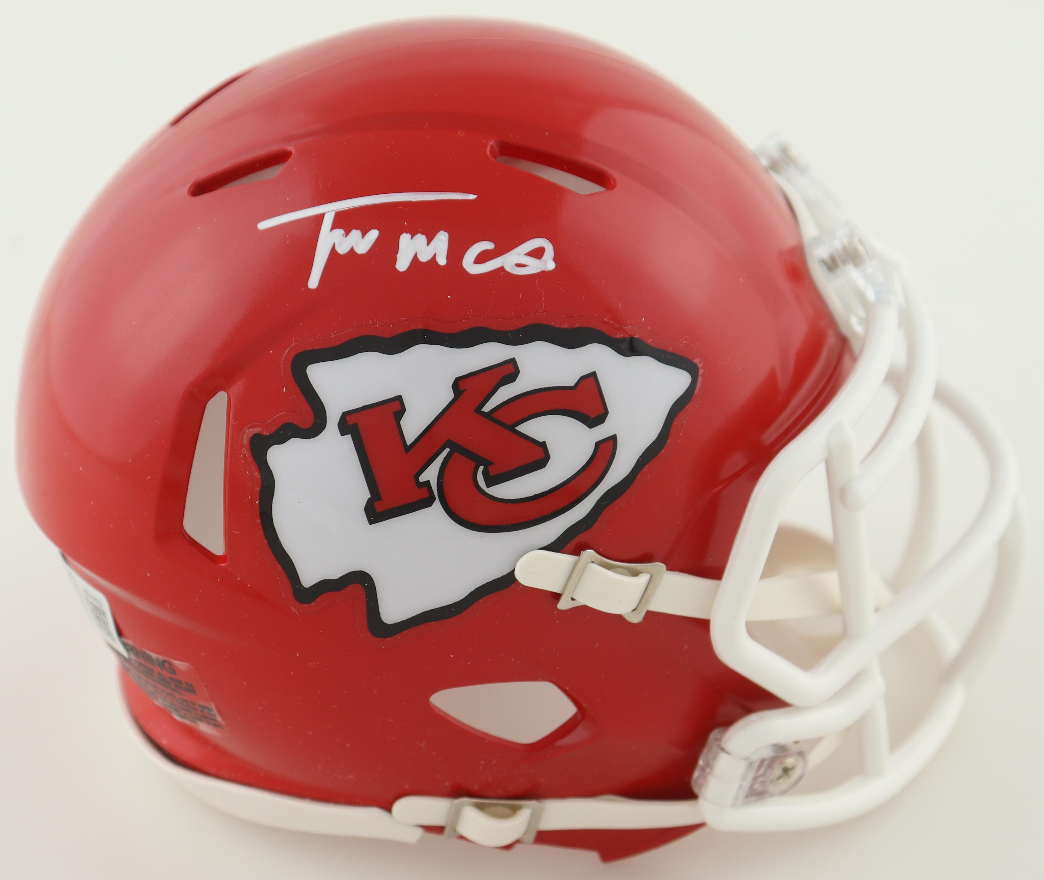 Trent McDuffie Signed Chiefs Speed Mini Helmet (Beckett) at PristineAuction.com Trent McDuffie Signed Chiefs Speed Mini Helmet (Beckett) at PristineAuction.com