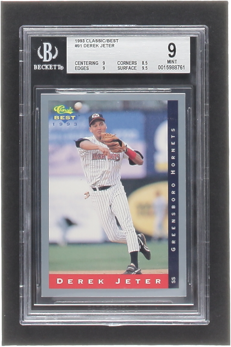 Derek Jeter 1993 Classic/Best #91 RC (BGS 9) at PristineAuction.com Derek Jeter 1993 Classic/Best #91 RC (BGS 9) at PristineAuction.com