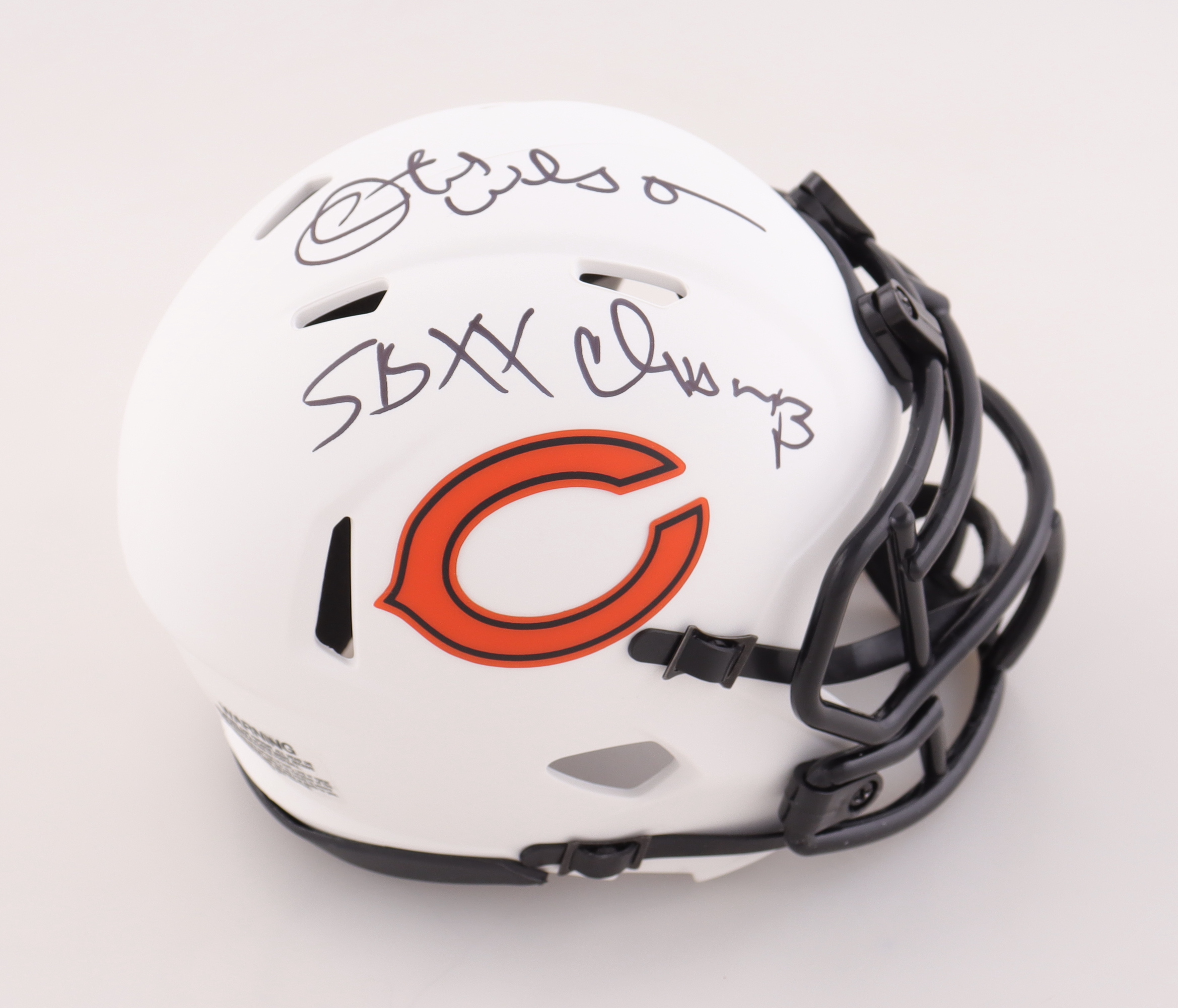 Otis Wilson Signed Chicago Bears Lunar Eclipse Mini Speed Helmet Inscribed 'SB XX Champs" (Schwartz) at PristineAuction.com Otis Wilson Signed Chicago Bears Lunar Eclipse Mini Speed Helmet Inscribed 'SB XX Champs" (Schwartz) at PristineAuction.com