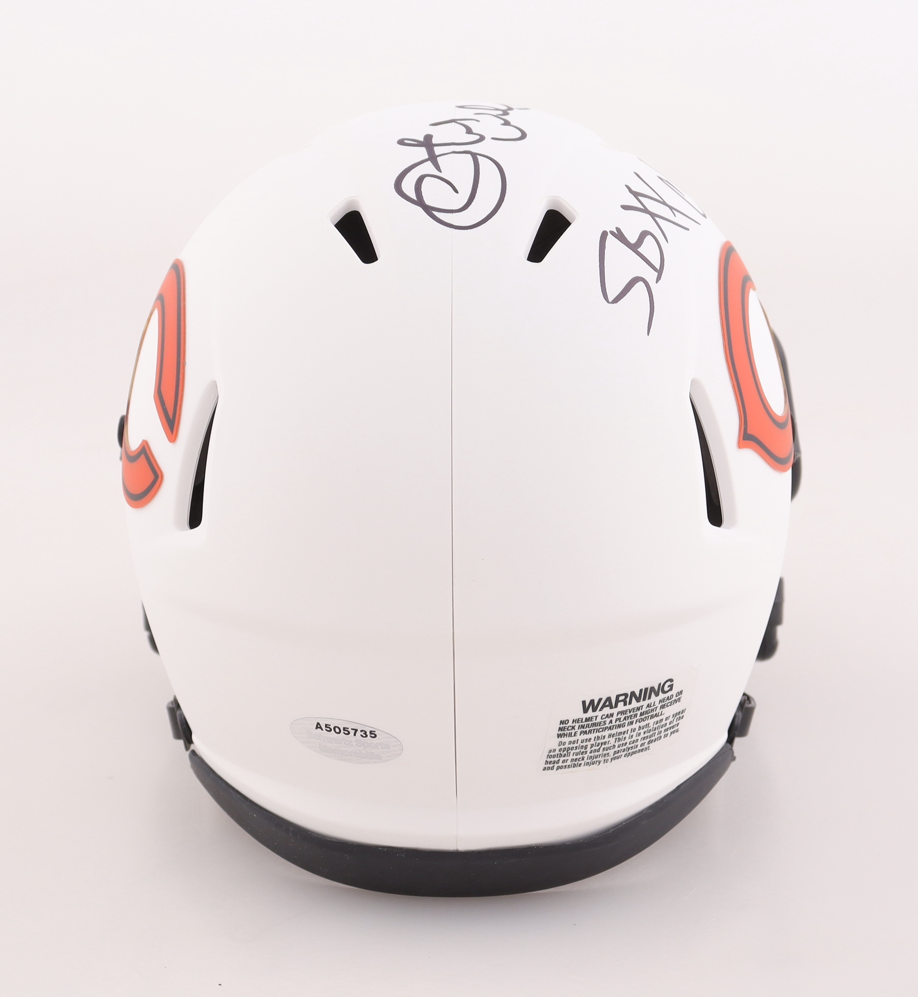 Otis Wilson Signed Chicago Bears Lunar Eclipse Mini Speed Helmet Inscribed 'SB XX Champs" (Schwartz) at PristineAuction.com Otis Wilson Signed Chicago Bears Lunar Eclipse Mini Speed Helmet Inscribed 'SB XX Champs" (Schwartz) at PristineAuction.com