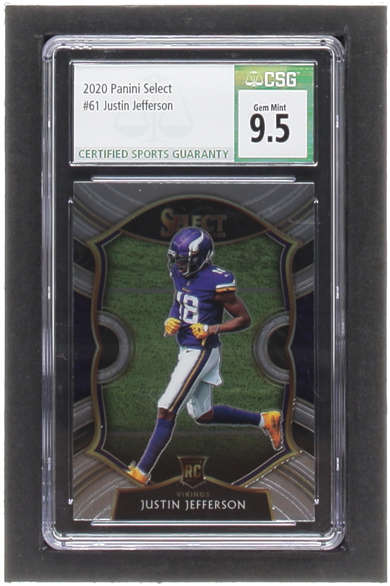 Justin Jefferson 2020 Select #61 RC (CSG 9.5) at PristineAuction.com Justin Jefferson 2020 Select #61 RC (CSG 9.5) at PristineAuction.com