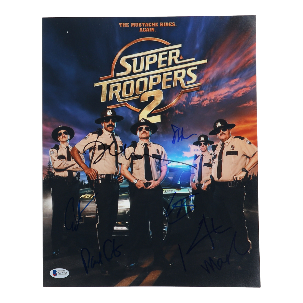 “Super Troopers 2” 11x14 Photo Cast-Signed by (7) with Marisa Coughlan