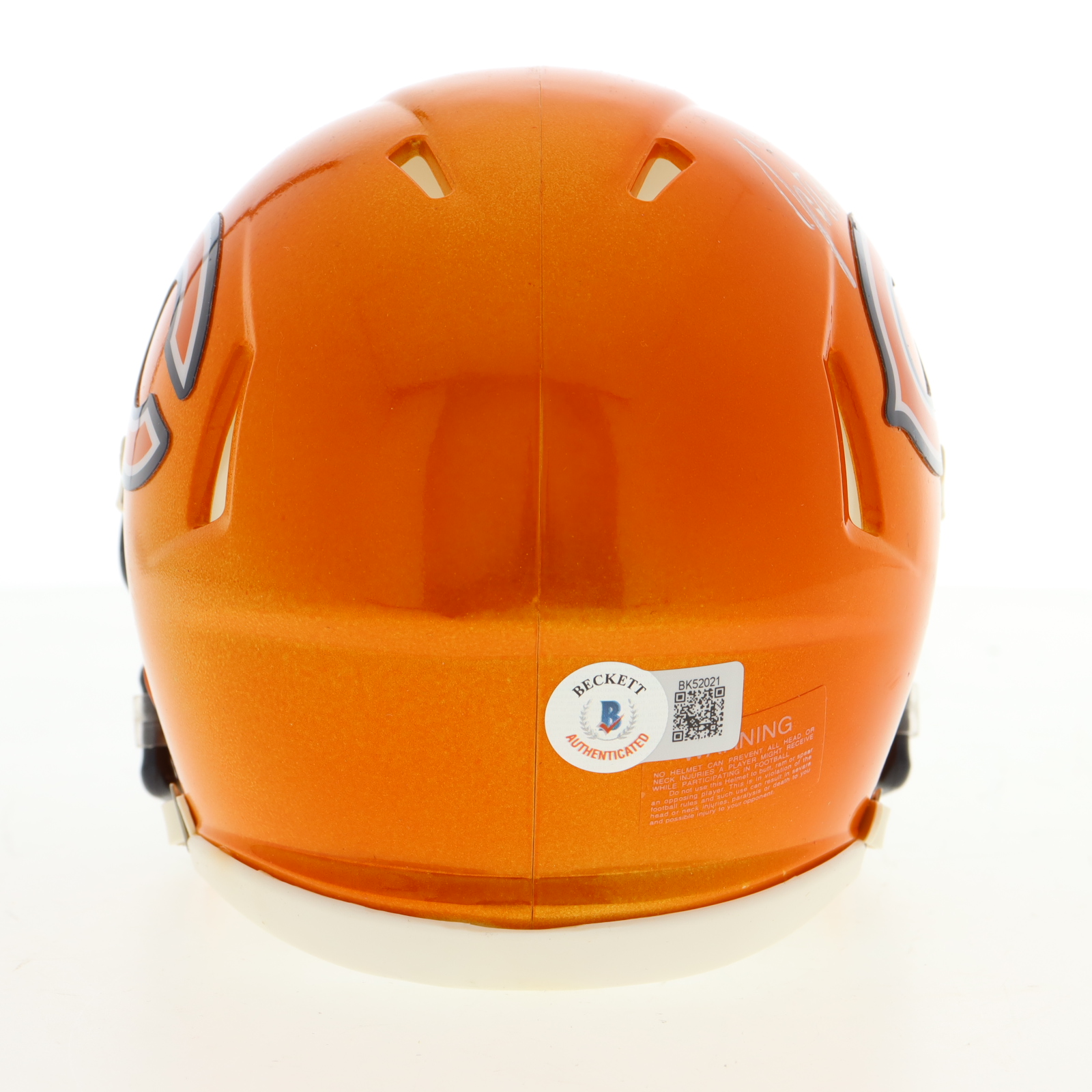 Justin Fields Signed Bears Flash Alternate Speed Mini Helmet (Beckett) at PristineAuction.com Justin Fields Signed Bears Flash Alternate Speed Mini Helmet (Beckett) at PristineAuction.com