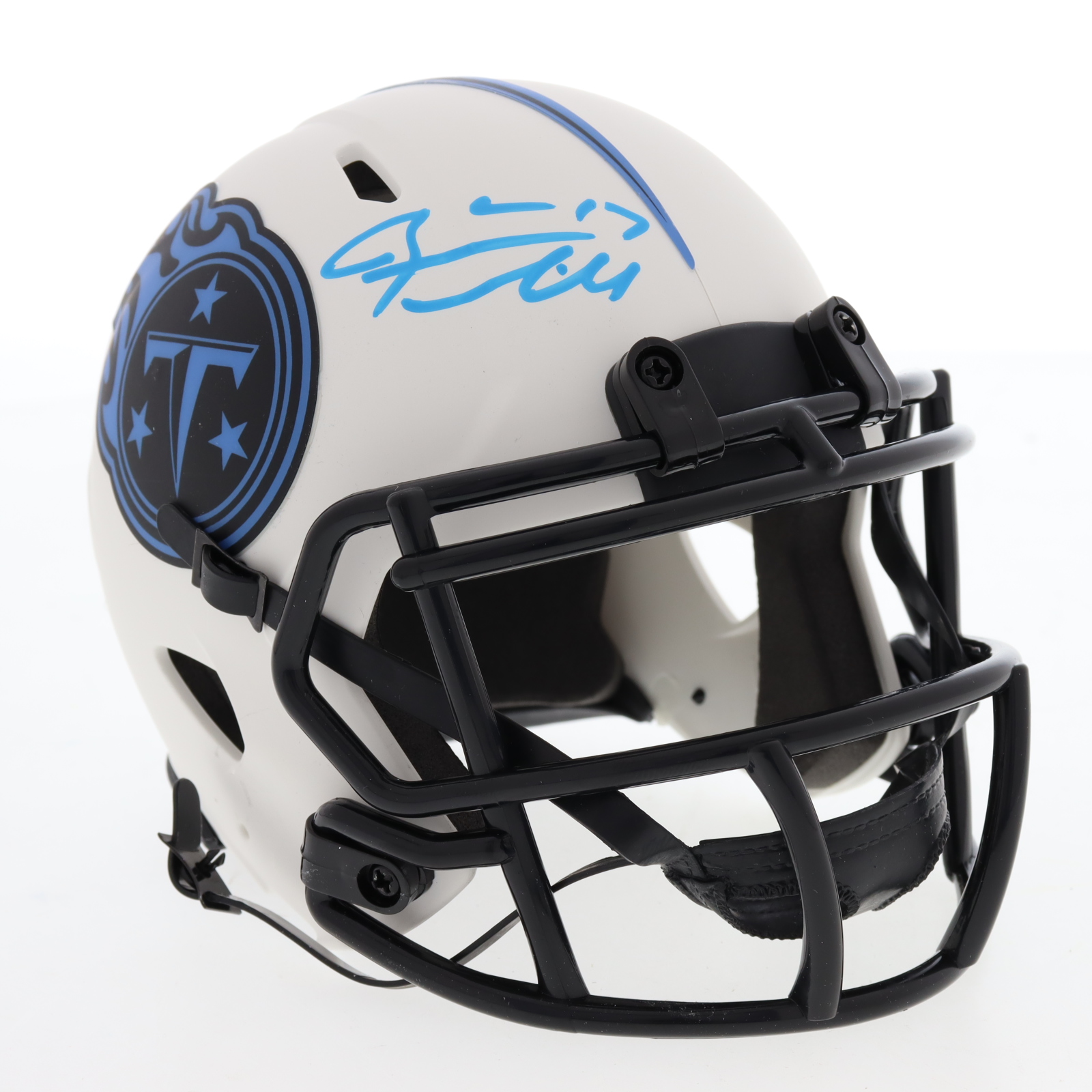 Ryan Tannehill Signed Titans Lunar Eclipse Alternate Speed Mini Helmet (Beckett) at PristineAuction.com Ryan Tannehill Signed Titans Lunar Eclipse Alternate Speed Mini Helmet (Beckett) at PristineAuction.com