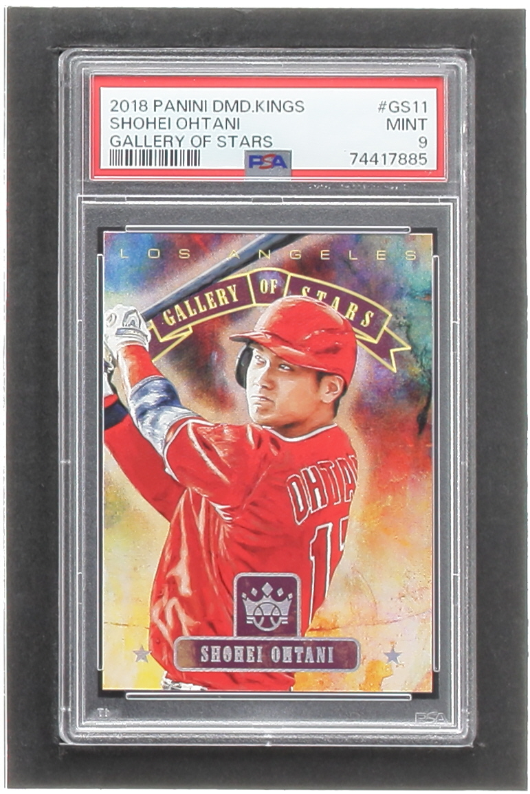 Shohei Ohtani 2018 Diamond Kings Gallery of Stars #11 RC (PSA 9) at PristineAuction.com Shohei Ohtani 2018 Diamond Kings Gallery of Stars #11 RC (PSA 9) at PristineAuction.com