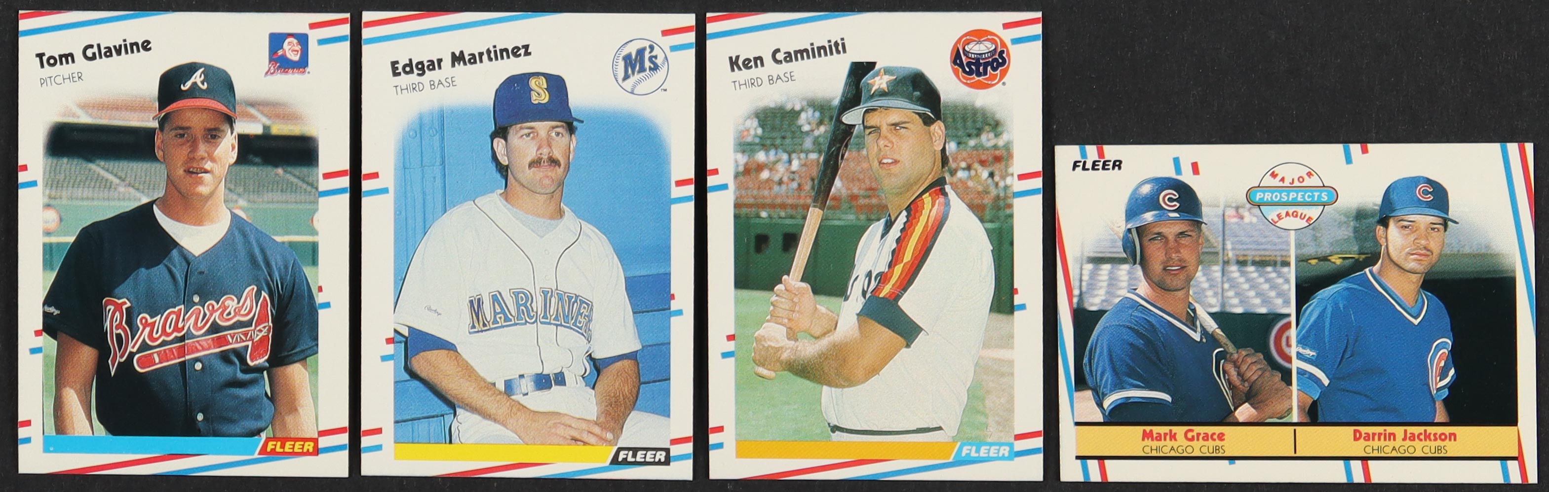 1988 Fleer Baseball Complete Set of (660) Cards with Edgar Martinez #378 RC, Ken Caminiti #441 RC, Tom Glavine #539 RC, Mark Grace RC at PristineAuction.com 1988 Fleer Baseball Complete Set of (660) Cards with Edgar Martinez #378 RC, Ken Caminiti #441 RC, Tom Glavine #539 RC, Mark Grace RC at PristineAuction.com