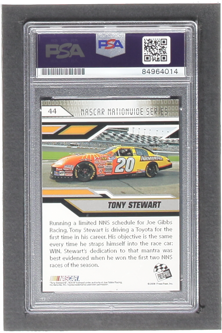Tony Stewart Signed 2008 Press Pass Stealth #44 NNS (PSA) at PristineAuction.com Tony Stewart Signed 2008 Press Pass Stealth #44 NNS (PSA) at PristineAuction.com