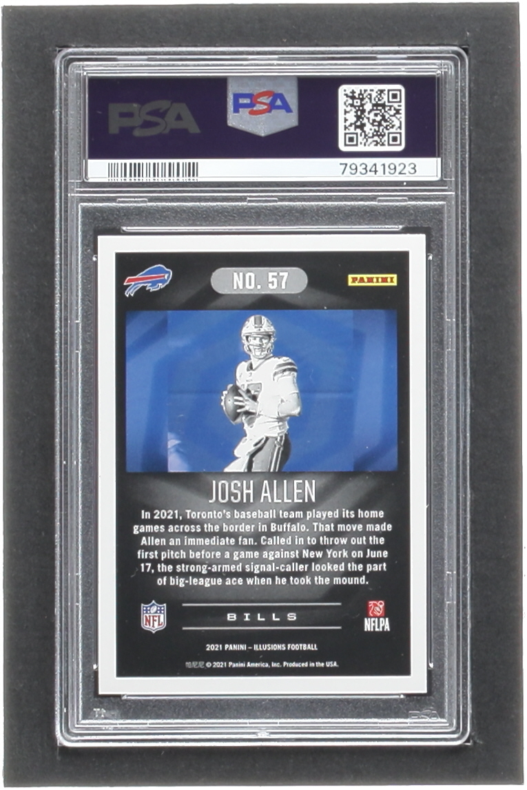 Josh Allen 2021 Panini Illusions Emerald #57 (PSA 10) at PristineAuction.com Josh Allen 2021 Panini Illusions Emerald #57 (PSA 10) at PristineAuction.com