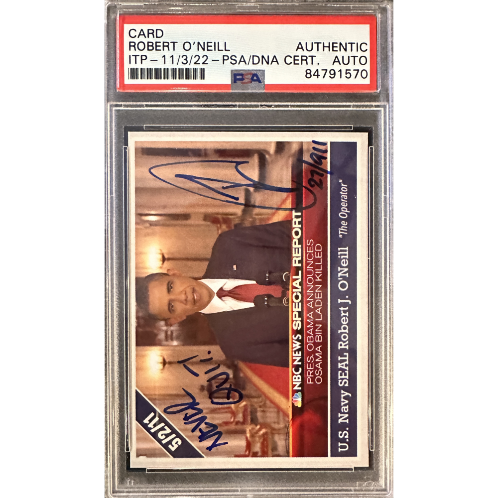 U.S. Navy SEAL Robert O'Neill Signed LE/911 "Breaking News- Osama Bin