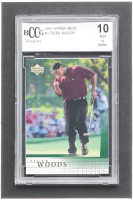 Tiger Woods 2001 Upper Deck #1 RC (BCCG 10) at PristineAuction.com