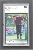 Tiger Woods 2001 Upper Deck #1 RC (BCCG 10) at PristineAuction.com