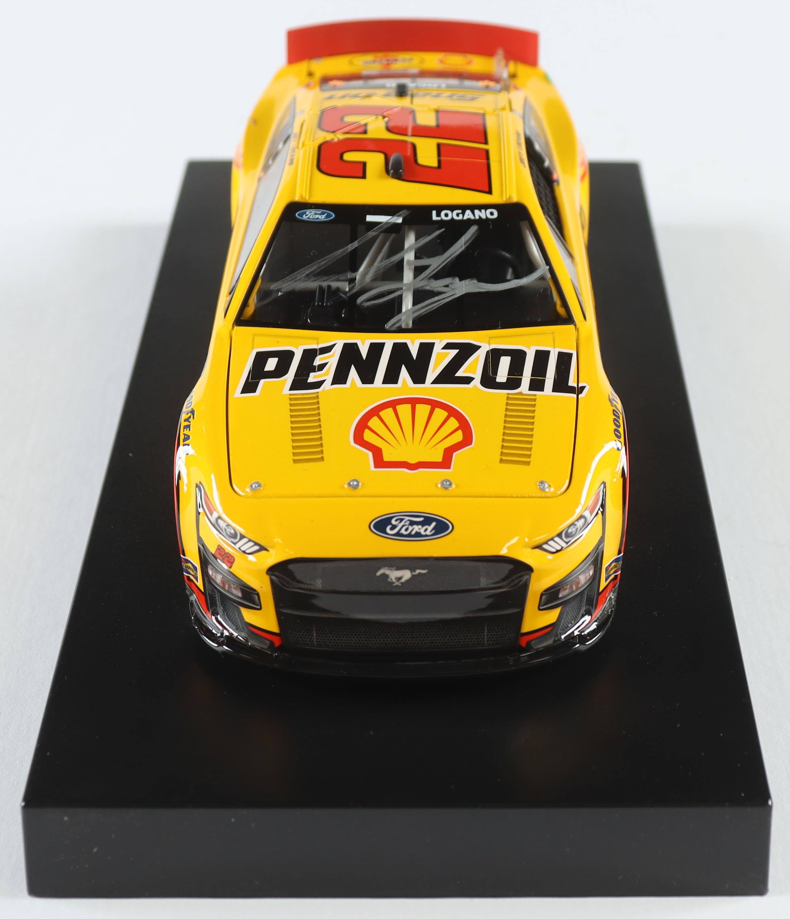 Joey Logano Signed LE NASCAR #22 Shell-Penzoil 2022 Mustang - 1:24 Diecast Car (PA) at PristineAuction.com Joey Logano Signed LE NASCAR #22 Shell-Penzoil 2022 Mustang - 1:24 Diecast Car (PA) at PristineAuction.com