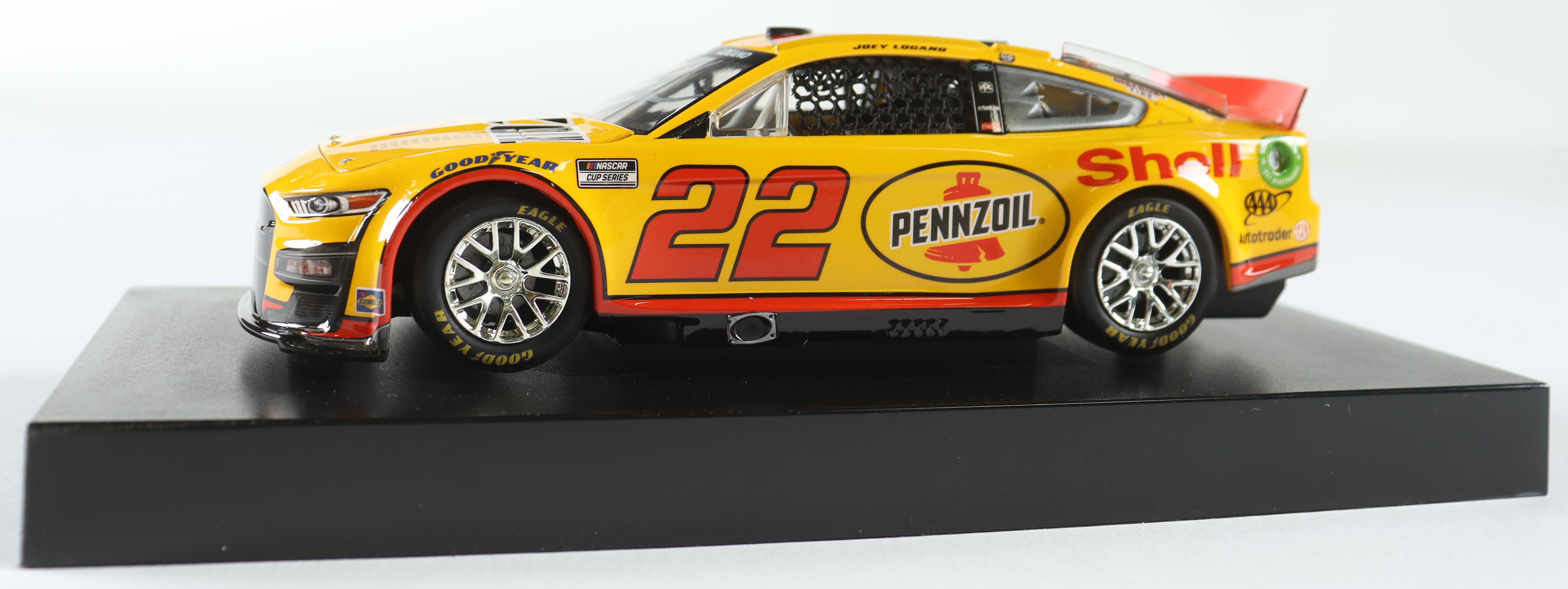 Joey Logano Signed LE NASCAR #22 Shell-Penzoil 2022 Mustang - 1:24 Diecast Car (PA) at PristineAuction.com Joey Logano Signed LE NASCAR #22 Shell-Penzoil 2022 Mustang - 1:24 Diecast Car (PA) at PristineAuction.com