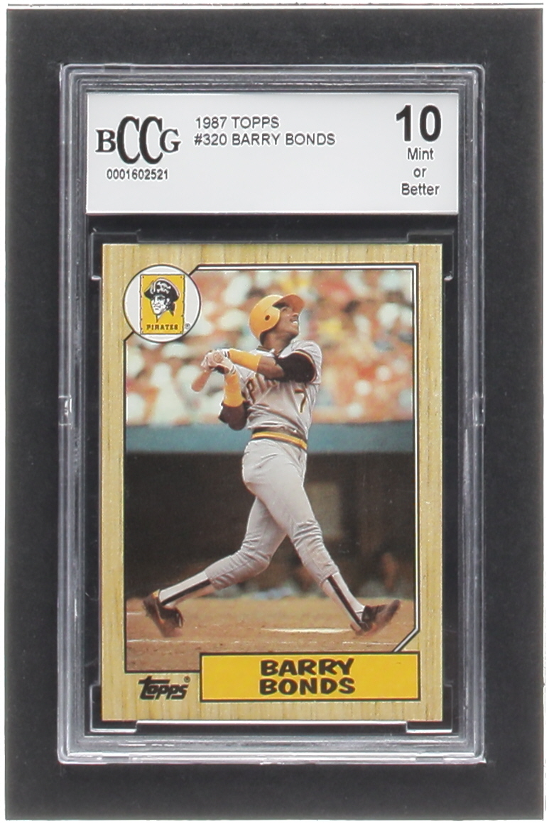 Barry Bonds 1987 Topps #320 RC (BCCG 10) at PristineAuction.com Barry Bonds 1987 Topps #320 RC (BCCG 10) at PristineAuction.com