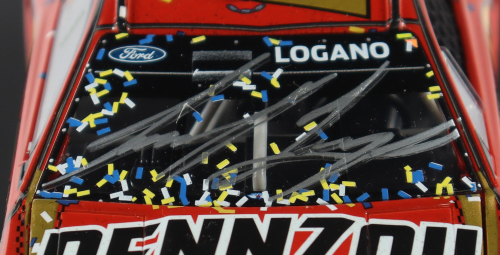 Joey Logano Signed LE NASCAR #22 Shell Penzoil WWT/ Gateway Win 2022 Mustang 124 Diecast Car Pa