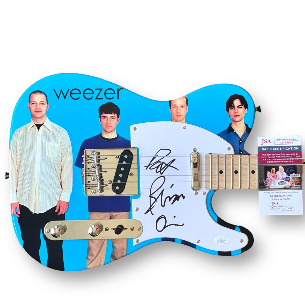 Rivers Cuomo, Brian Bell & Patrick Wilson Signed 