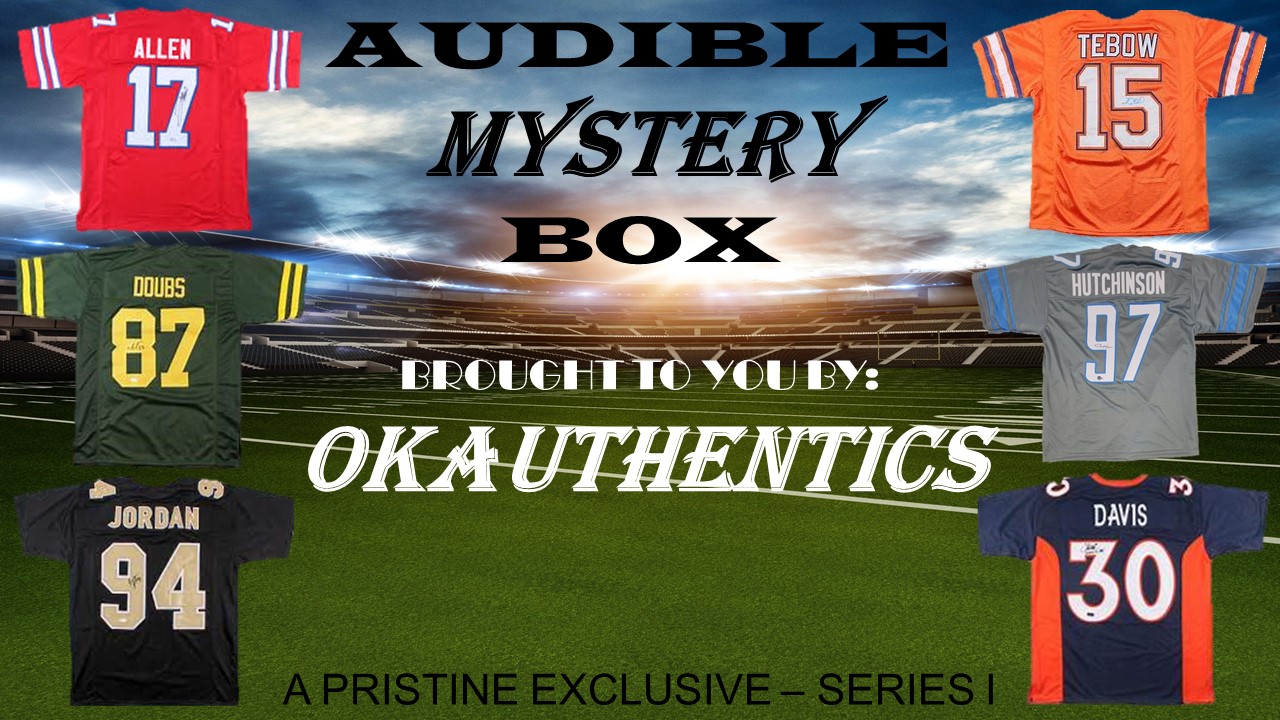 OKAUTHENTICS Audible Football Jersey Mystery Box Series I at PristineAuction.com OKAUTHENTICS Audible Football Jersey Mystery Box Series I at PristineAuction.com