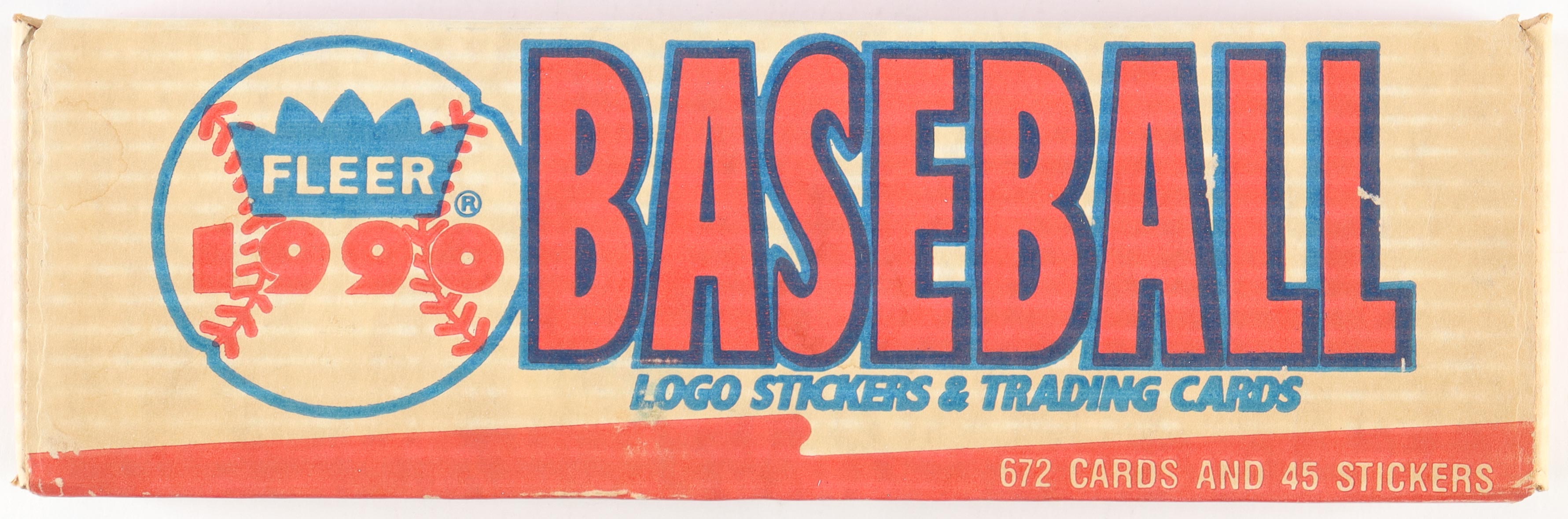 1990 Fleer Stickers & Trading Cards Complete Set of (672) Baseball Cards with (45) Stickers at PristineAuction.com 1990 Fleer Stickers & Trading Cards Complete Set of (672) Baseball Cards with (45) Stickers at PristineAuction.com