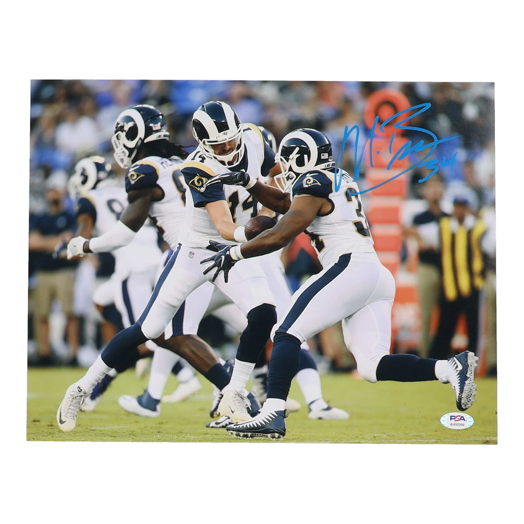 Malcolm Brown Signed Rams 11x14 Photo (PSA) at PristineAuction.com Malcolm Brown Signed Rams 11x14 Photo (PSA) at PristineAuction.com