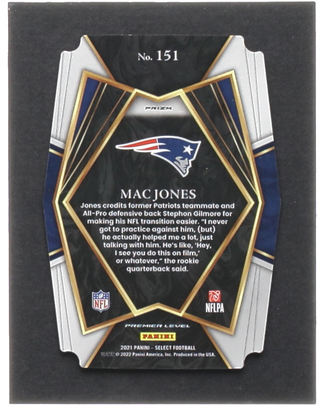 Mac Jones 2021 Select Prizm Red and Yellow Die Cut #151 RC at PristineAuction.com Mac Jones 2021 Select Prizm Red and Yellow Die Cut #151 RC at PristineAuction.com