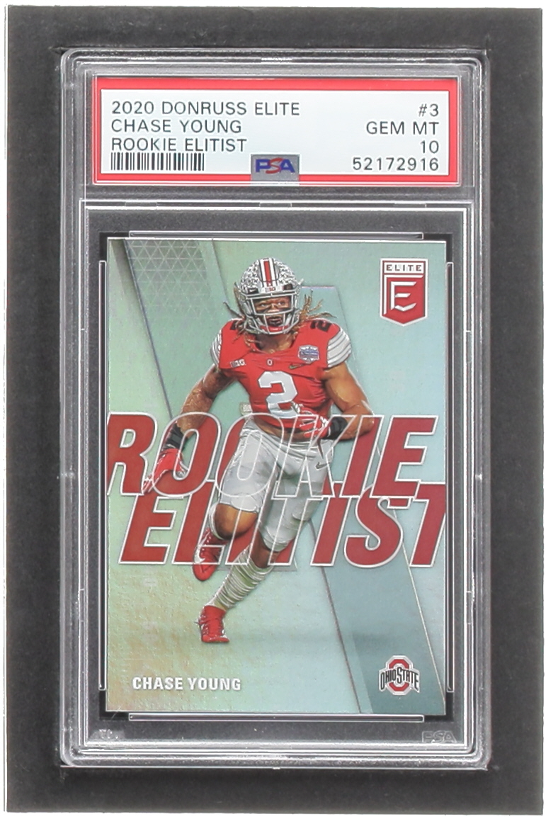 Chase Young 2020 Elite Rookie Elitist #3 RC (PSA 10) at PristineAuction.com Chase Young 2020 Elite Rookie Elitist #3 RC (PSA 10) at PristineAuction.com