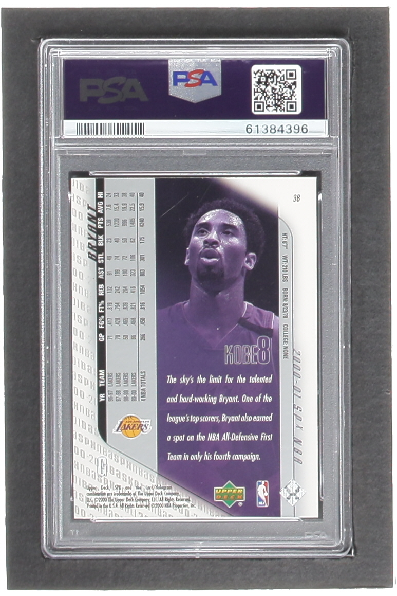 Kobe Bryant 2000-01 SPx #38 (PSA 9) at PristineAuction.com Kobe Bryant 2000-01 SPx #38 (PSA 9) at PristineAuction.com