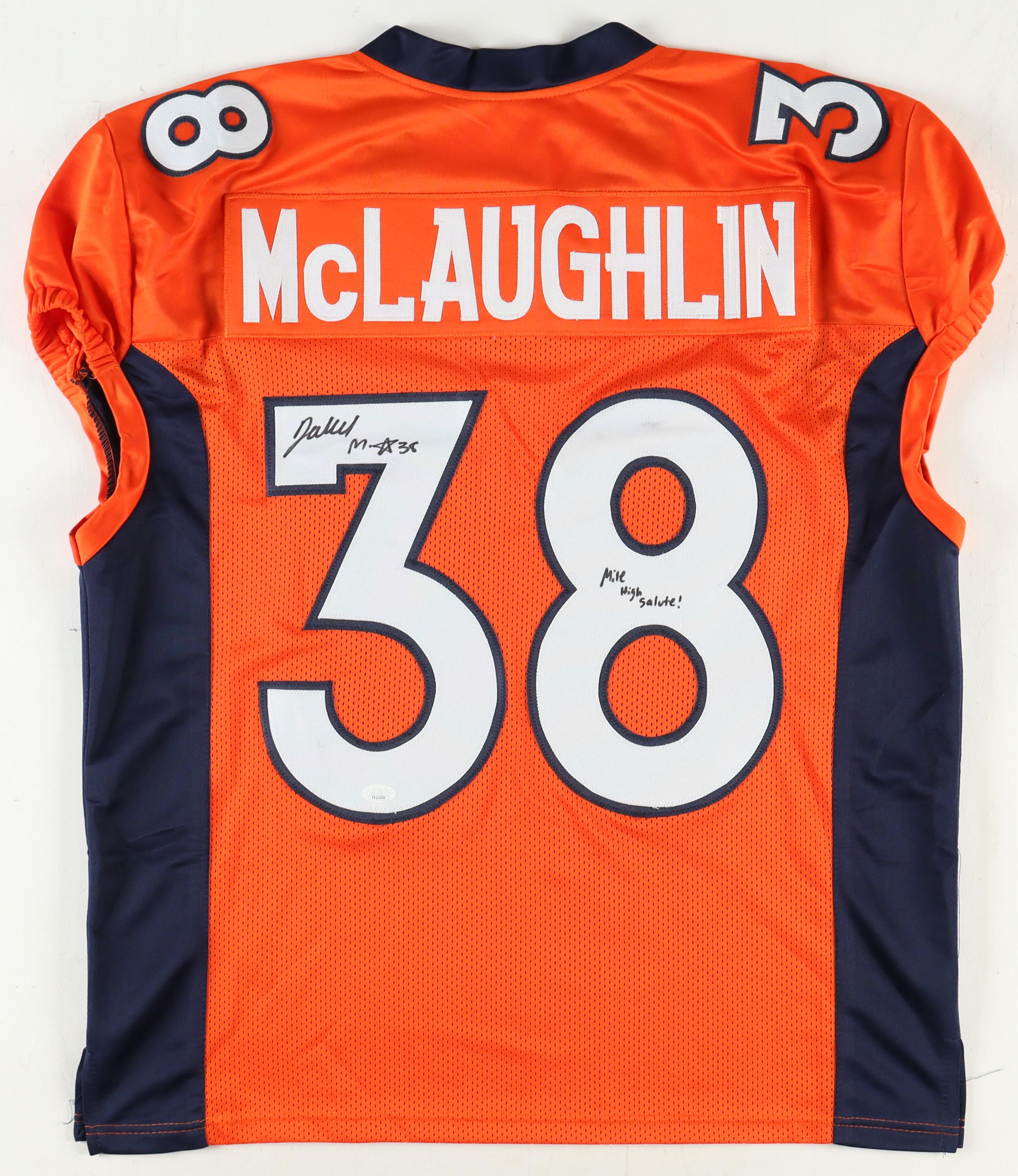 Jaleel McLaughlin Signed Jersey Inscribed "Mile High Salute!" (JSA) at PristineAuction.com Jaleel McLaughlin Signed Jersey Inscribed "Mile High Salute!" (JSA) at PristineAuction.com