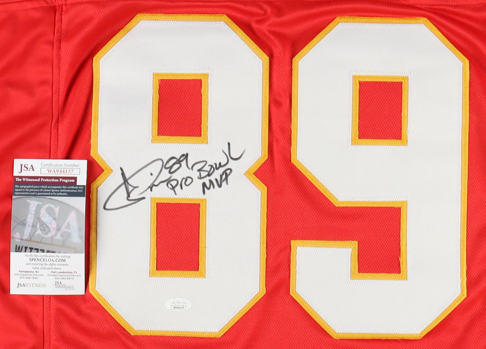 Andre Rison Signed Jersey Inscribed "Pro Bowl MVP" (JSA) at PristineAuction.com Andre Rison Signed Jersey Inscribed "Pro Bowl MVP" (JSA) at PristineAuction.com