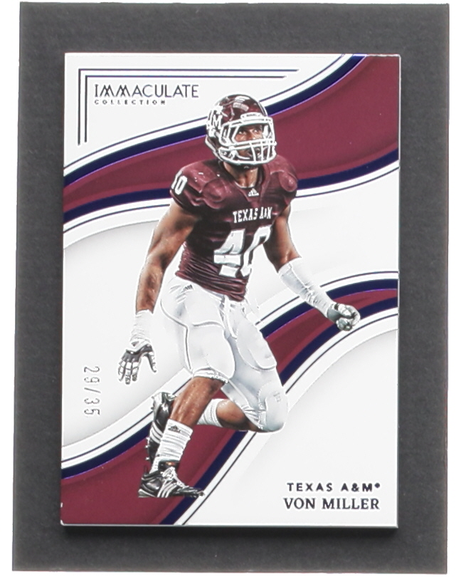 Von Miller 2023 Immaculate Collection Collegiate Blue #49 #29/35 at PristineAuction.com Von Miller 2023 Immaculate Collection Collegiate Blue #49 #29/35 at PristineAuction.com