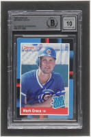 Mark Grace Signed 1988 Donruss #40 RC (BGS | Auto Grade 10) at PristineAuction.com