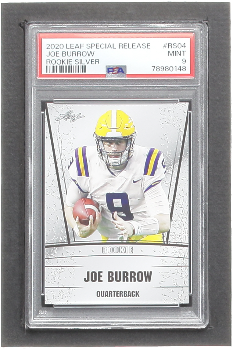 Joe Burrow 2020 Leaf Special Release Rookie Silver #RS04 RC (PSA 9) at PristineAuction.com Joe Burrow 2020 Leaf Special Release Rookie Silver #RS04 RC (PSA 9) at PristineAuction.com