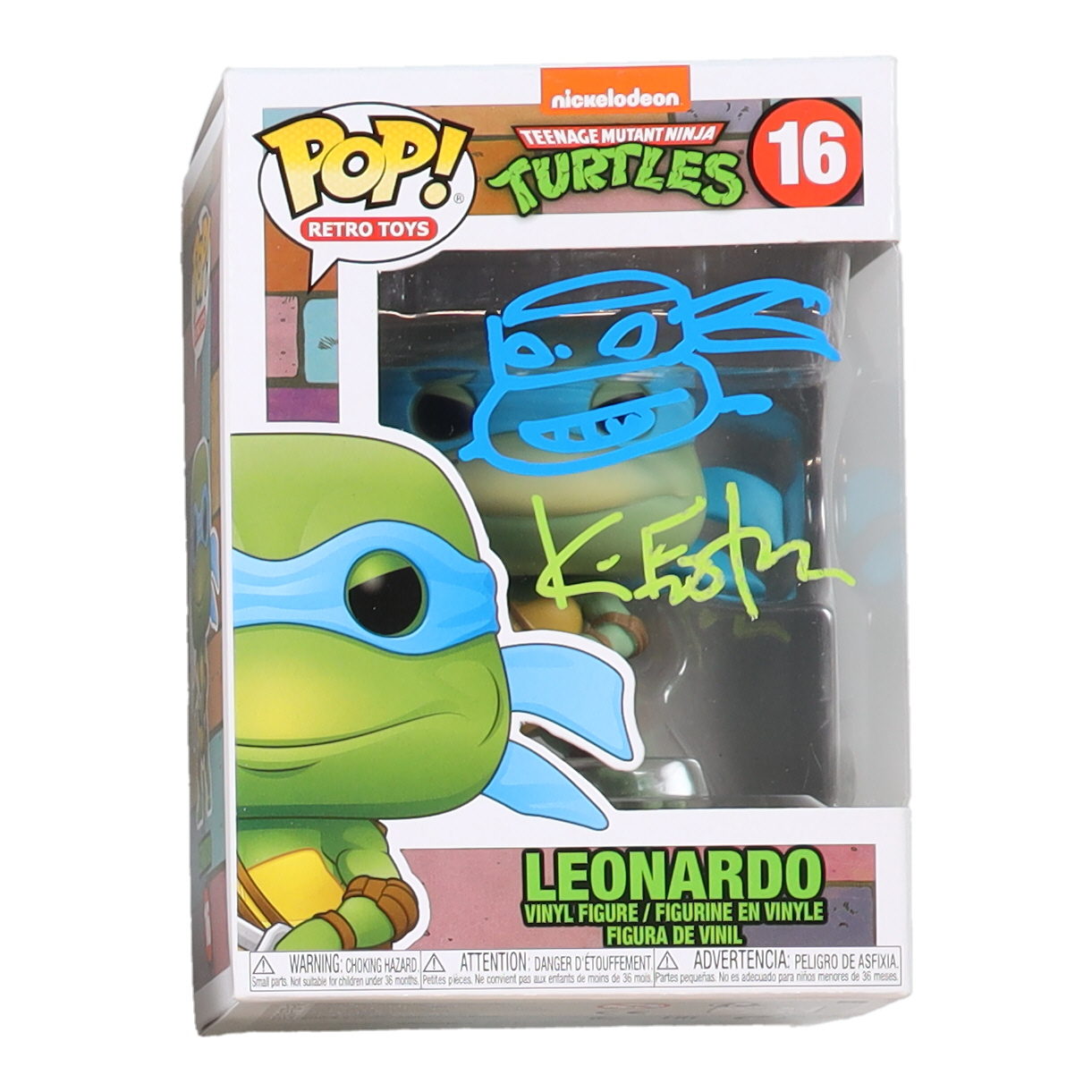 Kevin Eastman Signed "Teenage Mutant Ninja Turtles" #16 Leonardo Funko Pop! Vinyl Figure with Leonardo Sketch (PSA) at PristineAuction.com Kevin Eastman Signed "Teenage Mutant Ninja Turtles" #16 Leonardo Funko Pop! Vinyl Figure with Leonardo Sketch (PSA) at PristineAuction.com